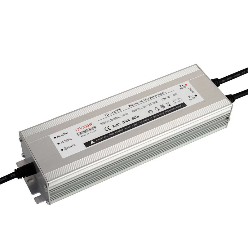 300W 25A 12V constante spanning, regenbestendige led stroomvoorziening