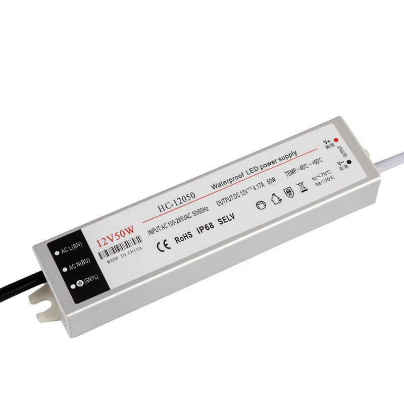 Waterdichte stroomvoorziening in een bronfabriek voor indoor-installatie 12V 4.16A 50W met constante spanning