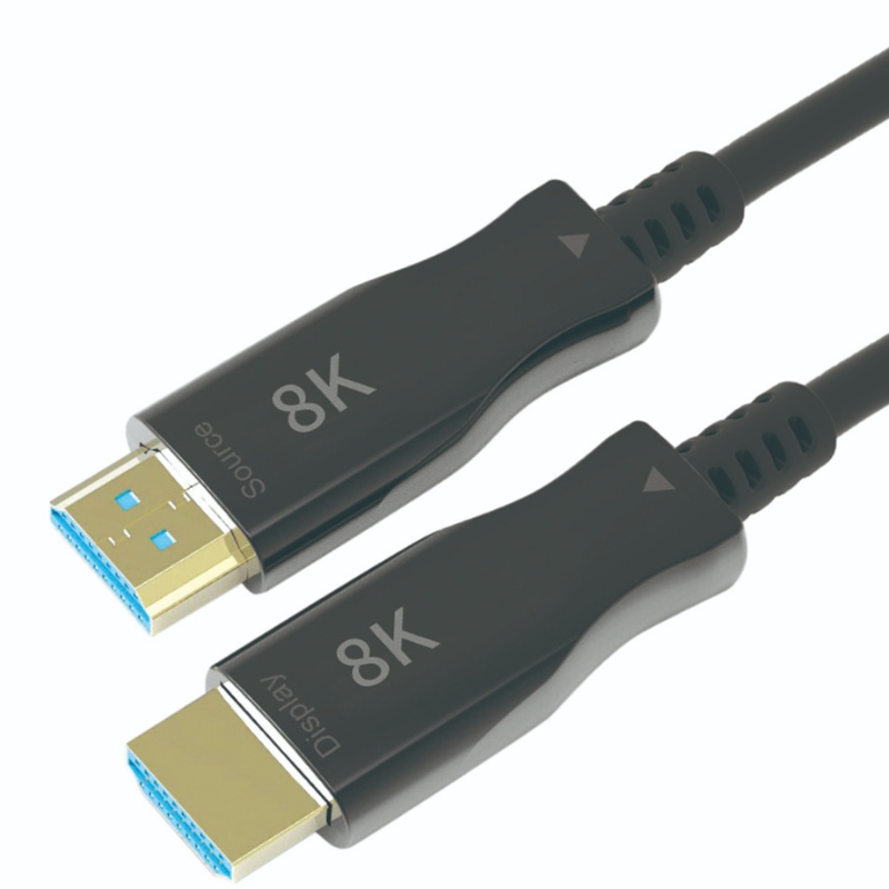 Hete verkoop 10M \/ 33ft HDMI 8K AOC-extender met 8K @ 60Hz \/ 4K @ 120Hz 48Gbps mannelijk naar mannelijk voor videoprojectie