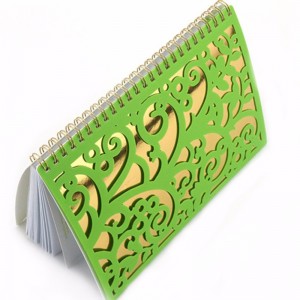 notebook met laser cut PP