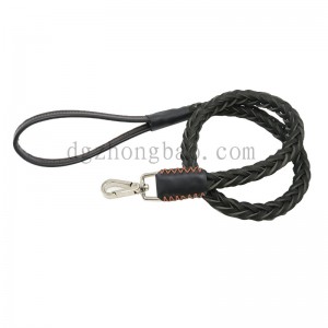 Prachtig lederen lederen touw met twist-ontwerp