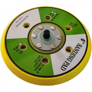 Door de fabriek geleverde 125 mm 5-inch back-upschijf Schurende rubberen steun 150 mm M14 pneumatische schuurmachine-schuurzool