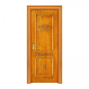 2021 China eenvoudige houten deur met buitendeur geschilderde deur voor commercieel goedkoop