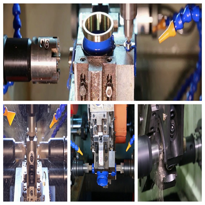 Automatische Two Direction Nine Station Eight Axis Wasmachine Angle Valve Connection Transfer Machine