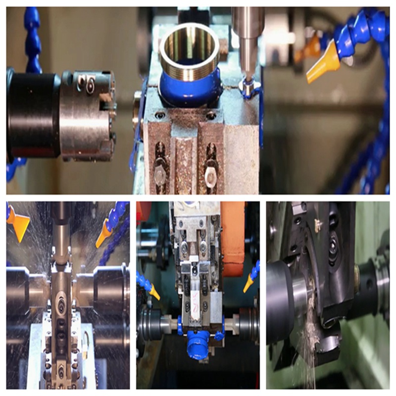 Drie richtingen Tien Stations Zestien Axis Air Conditioning Globe Valve Body Processing Machine