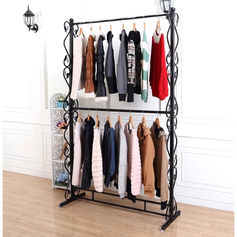 TMJ PP-560 Factory Custom High Class Clothing Display Fixture Design Revolving Metal Ornament Display Stand