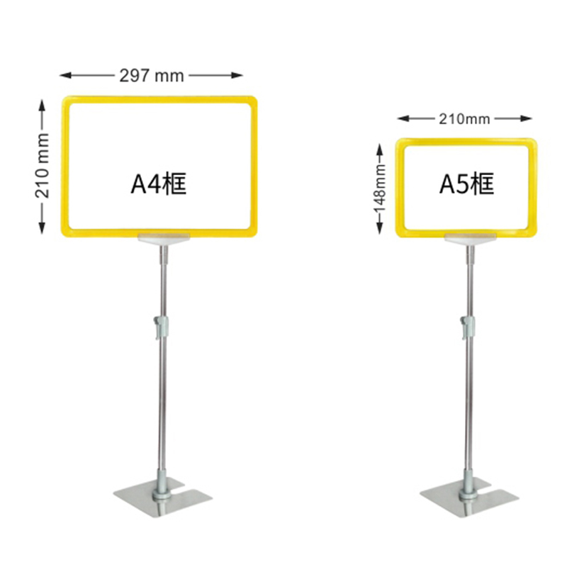 TMJ POP 044 Voor Meubelwinkel En Boekwinkel Tafelblad Houten Display Stand Clear POP Acryl Teken Houder 8.5x11 Inch Ad Frame