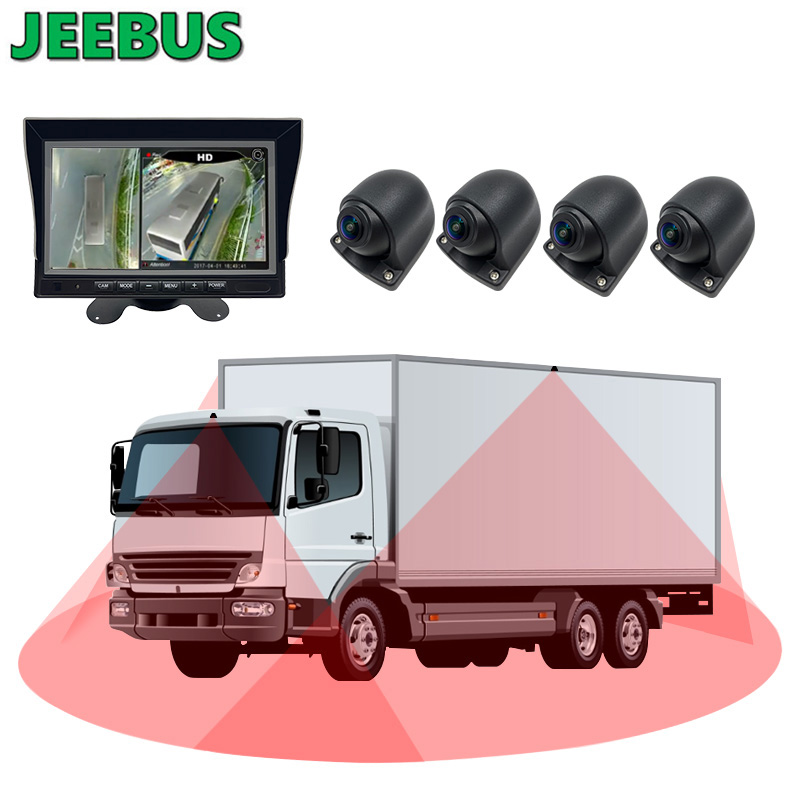 3D 1080P 360 Bus Paking Camera Auto Achteruitrijhulp Truck 360 Graden Camera Bird View Beveiligingssysteem