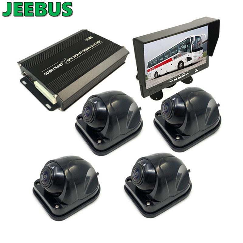 3D 1080P 360 Bus Paking Camera Auto Achteruitrijhulp Truck 360 Graden Camera Bird View Beveiligingssysteem