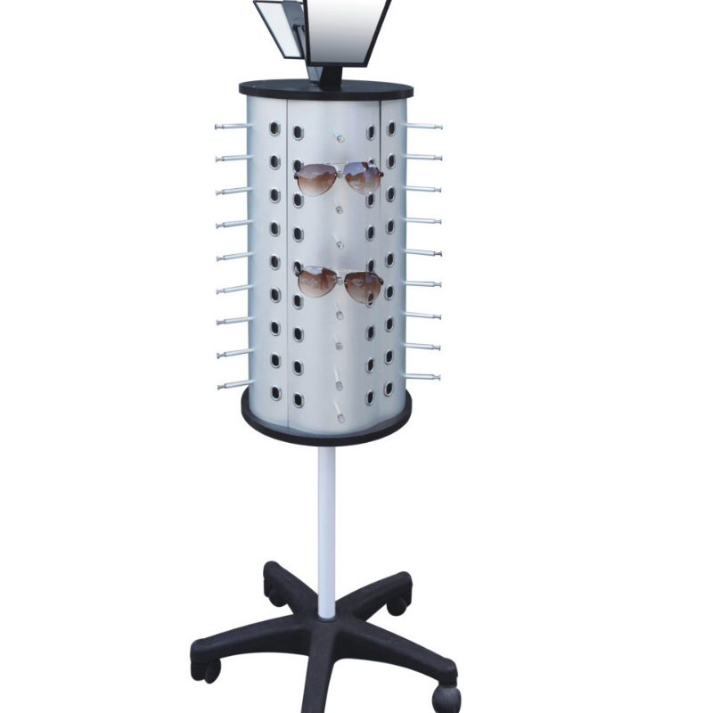 TMJ PP-572 Metaal vloer Roterende zonnebril Toont Stand Floor Display Showcase