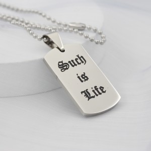 Aangepaste ID-tag gepersonaliseerde dog tag met tekst of afbeelding militaire tag inspirerende ketting heren dames sieraden