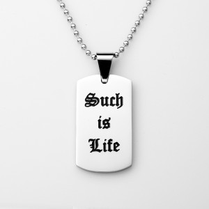 Aangepaste ID-tag gepersonaliseerde dog tag met tekst of afbeelding militaire tag inspirerende ketting heren dames sieraden
