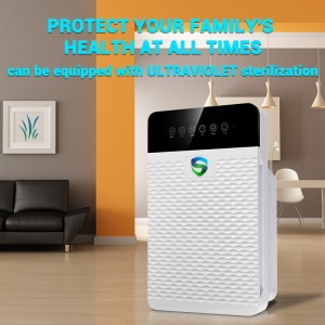 Intelligente ontsmettingsmiddel voor luchtzuivering