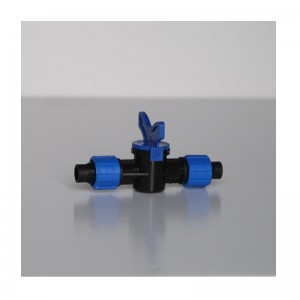 Ingewikkelde verbindingsklep van de PE druppelpijp