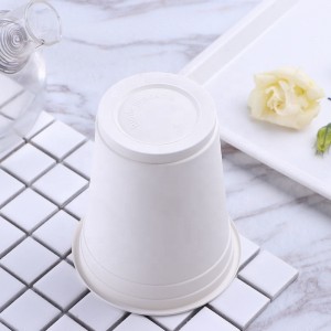 Op maat gemaakte, milieuvriendelijke composteerbare koffiekopjes wegwerpbare maïszetmeelbekers biologisch afbreekbare producten