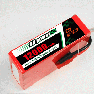 HD POWER 12000mAh 25C 6S 22,2V lipo-batterij voor UAV