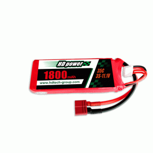 HD POWER 1800mAh 35C 3S 11.1V lipo batterij
