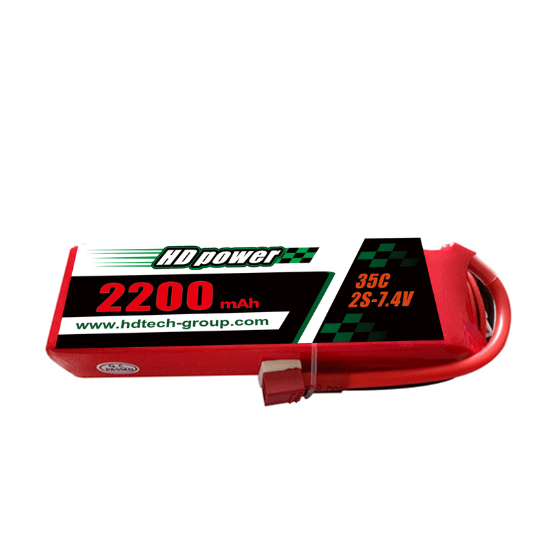 HD POWER 2200 mAh 35C 2S 7,4 V lipo-batterij