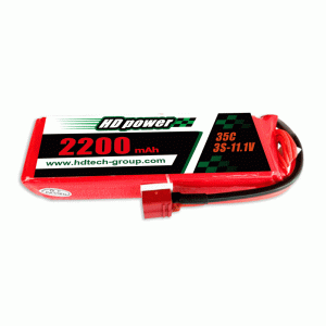 HD POWER 2200mAh 35C 3S 11.1V lipo batterij