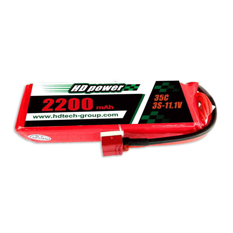 HD POWER 2200mAh 35C 3S 11.1V lipo batterij