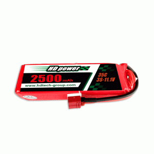 HD POWER 2500 mAh 35C 3S 11,1 V lipo-batterij