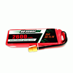 HDPOWER 2600 mAh 35C 3S 11,1 V lipo-batterij