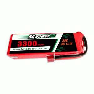 HD POWER 3300 mAh 35C 3S 11,1 V lipo-batterij