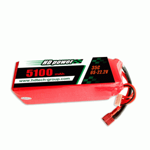 HDPOWER 500mAh 35C 6S 22.2V lipo batterij