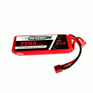 HD POWER 2200 mAh 45C 3S 11,1 V lipo-batterij