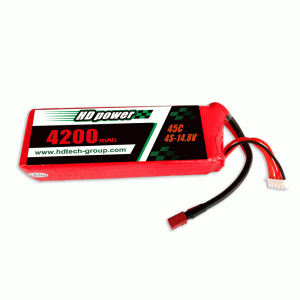 HD POWER 4200mAh 45C 4S 14.8V liposuctie batterij