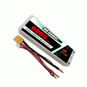 HD POWER 600mAh 40C 2S 7.4V Hard case LiPO batterij