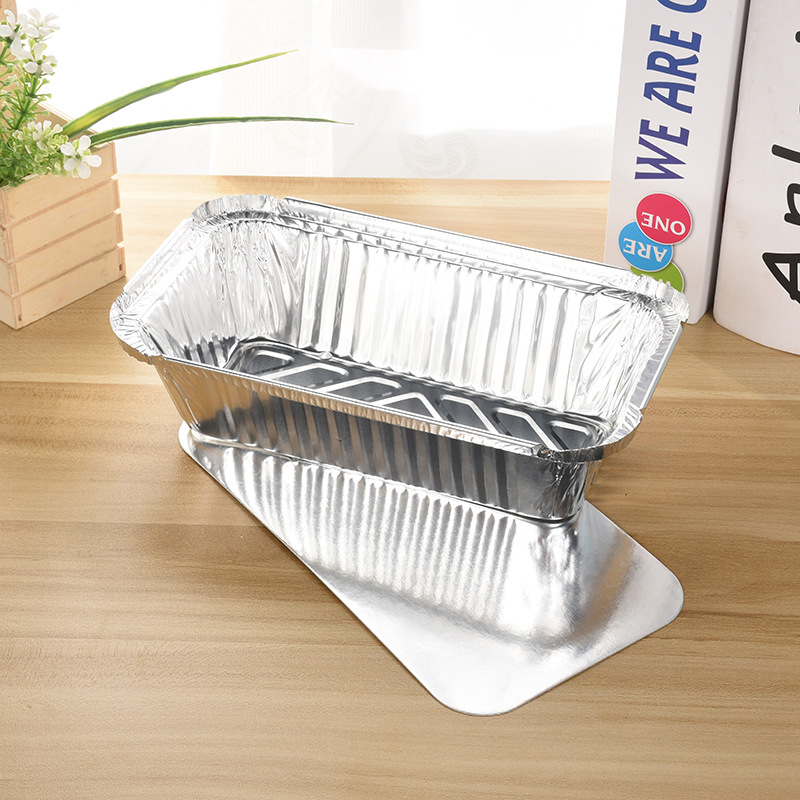 Wegwerp Voedsel Gebruik Aluminiumfolie Afhaalmaaltijden Voedsel Container Biologisch afbreekbare Aluminiumfolie Voedsel Lunchbox