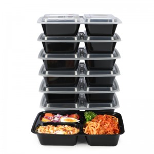 Eco-vriendelijke verpakking van groenten en fruit meenemen veilige wegwerpplastic voedselcontainer