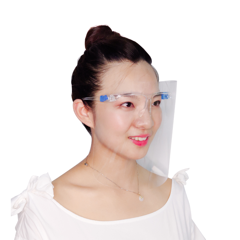 2021 Volledige gezichtsbescherming Shield Face Shield Kids Antifog Face Shield-bril transparant