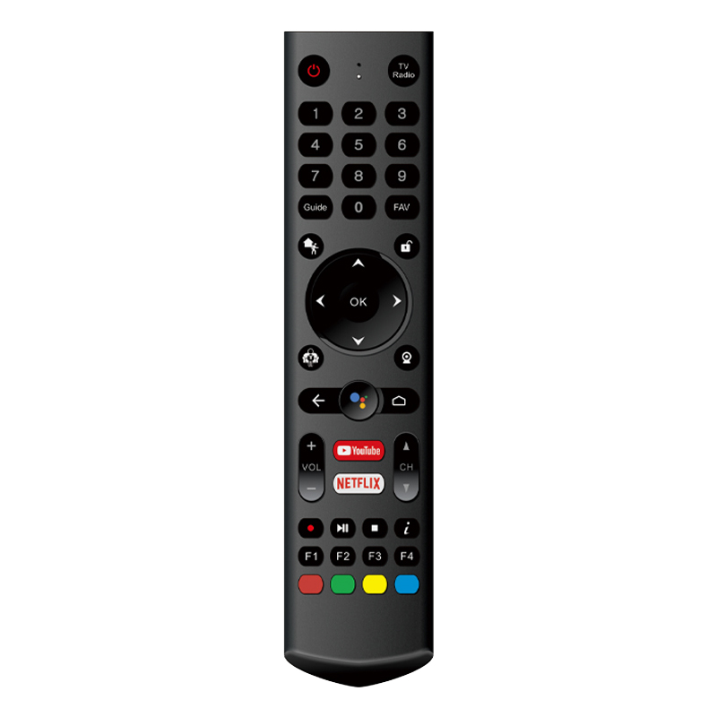 Android-afstandsbediening met stembesturing IR \/ bluetooth draadloze tv-afstandsbediening met you tube netflix-knoppen