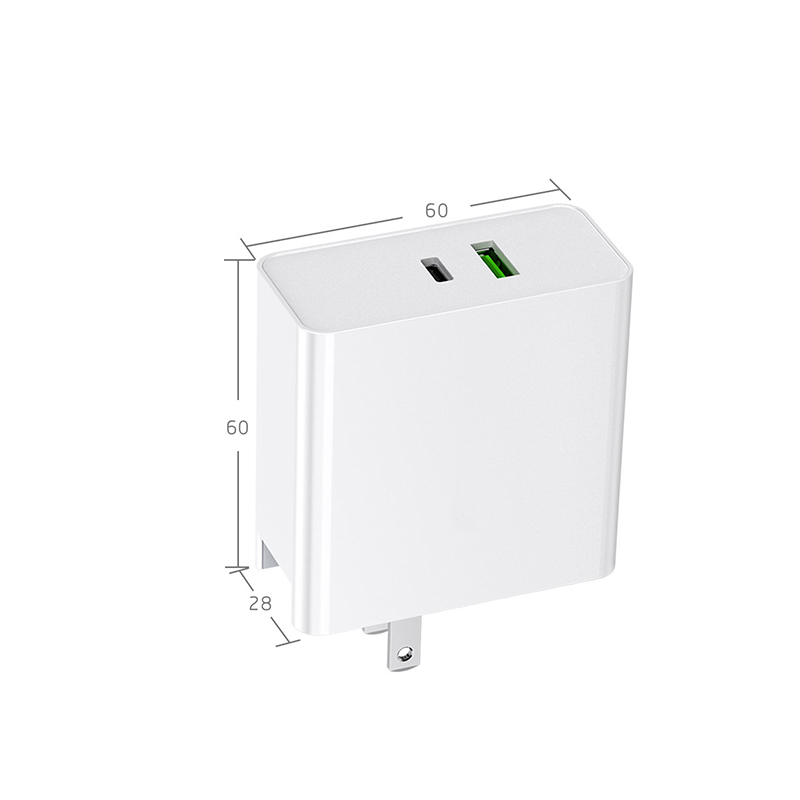 87W PD-oplader 2-poorts snellader