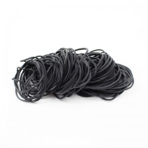 Fabriek directe verkoop hoge elasticiteit goede veerkracht zwarte rubberen band 38 mm diameter plantaardige band rubberen ring