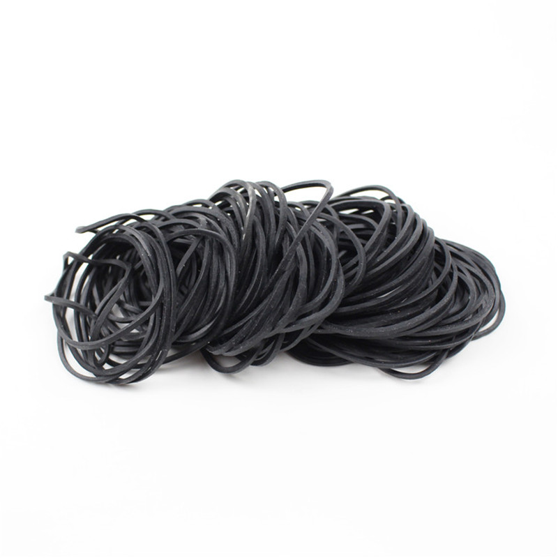 Fabriek directe verkoop hoge elasticiteit goede veerkracht zwarte rubberen band 38 mm diameter plantaardige band rubberen ring