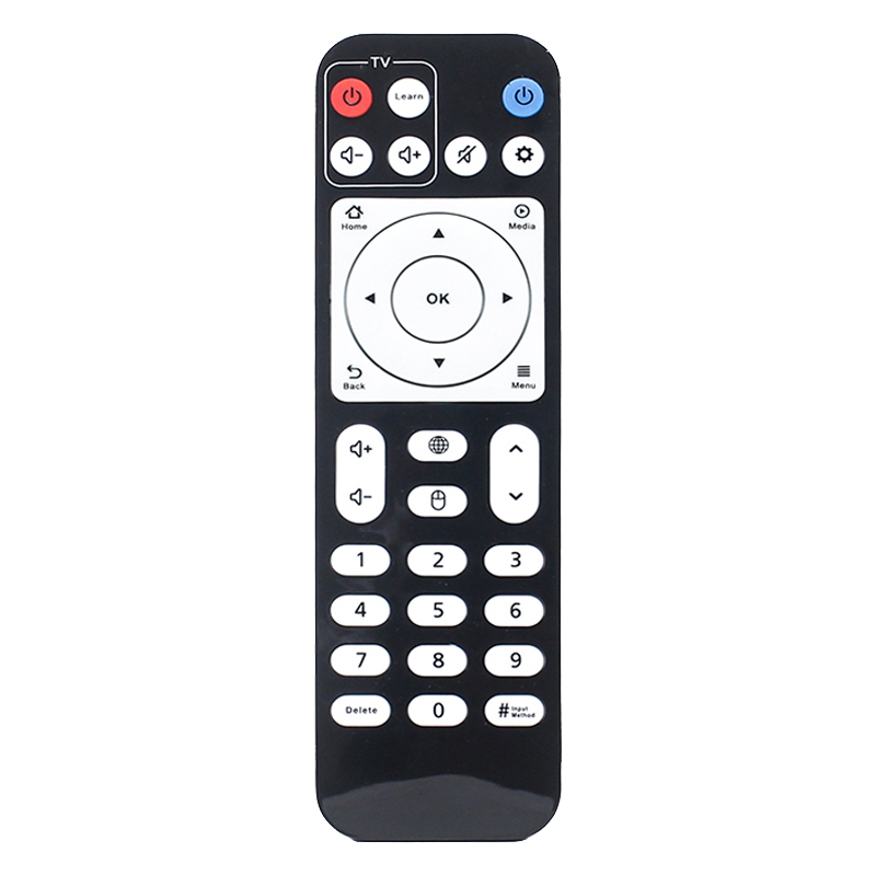 Hoogwaardige multifunctionele 2-in-1 draadloze IR-luchtmuis universele DVB \/ set-top box \/ tv-afstandsbediening