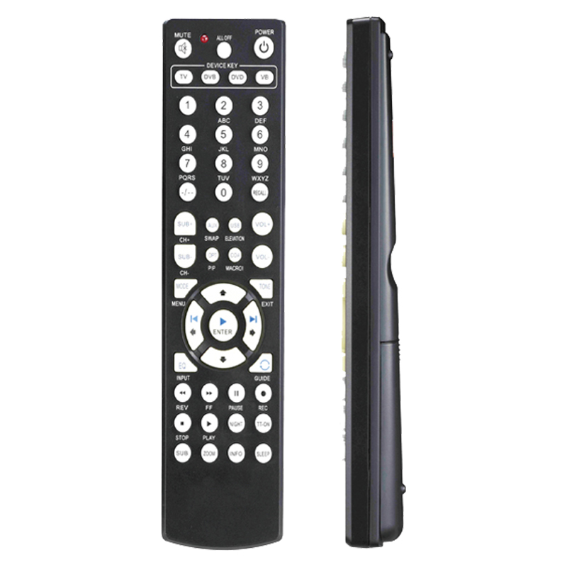 China fabriek kwaliteitsborging universele draadloze IR \/ RF \/ BLE afstandsbediening 4 in 1 voor tv \/ dvd \/ vb \/ settopbox