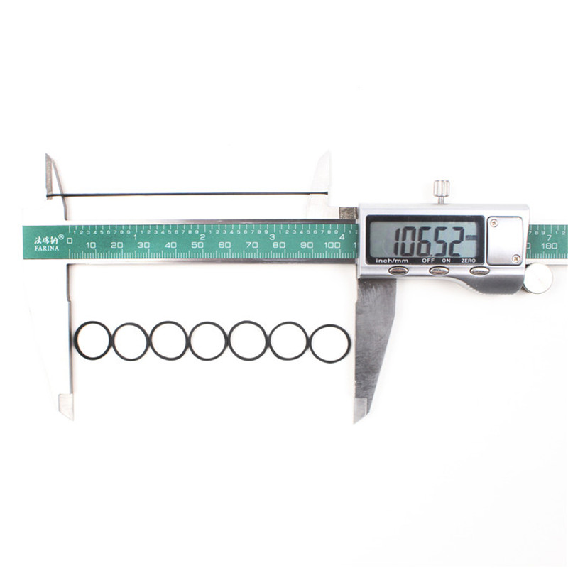 Spot groothandel diameter 0,8 inch zwarte wegwerp hoge elastische rubberen band haar rubberen band