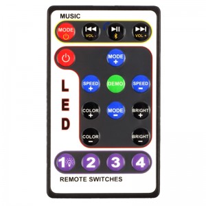 Hot selling lagere prijs draadloze multifunctionele bluetooth RF afstandsbediening LED-licht afstandsbediening