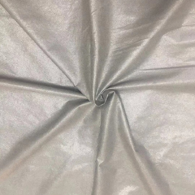 Verzilverde non-woven stof Zilvervezel stralingswerende doek Zilvervezel afschermdoek
