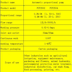 Automatische proportionele meststofpomp