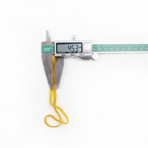 Fabriek aangepaste verlengde en verbrede gele transparante hoge temperatuur anti-aging industriële rubberen riem