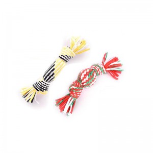 De kiezen van huisdieren bijten knopen