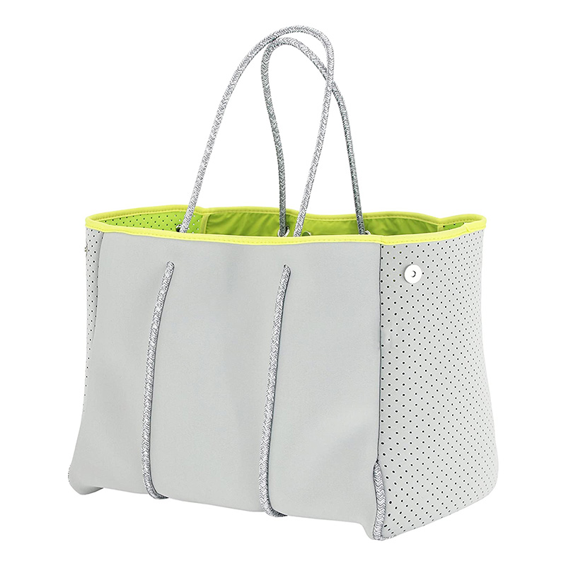 Neopreen Multipurpose Beach Bag Tote met innerlijke ritssluiting en beweegbare bord