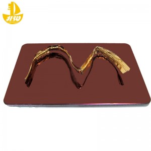 Roestvrijstalen spiegelpaneelnr. 4