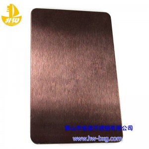 Kleur Roestvrij staal Frosted Board No. 1