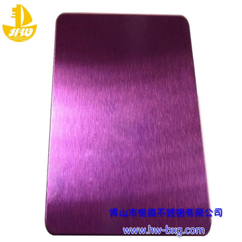 Kleur roestvrij staal Frosted Board No. 2
